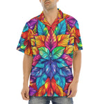 Hawaiian Shirt Vibrant Colorful Leaves