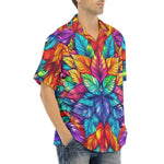 Hawaiian Shirt Vibrant Colorful Leaves