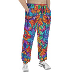 Men's Sweatpants Vibrant Colorful Leaves