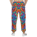Men's Sweatpants Vibrant Colorful Leaves