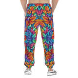 Men's Sweatpants Vibrant Colorful Leaves