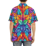 Hawaiian Shirt Vibrant Colorful Leaves
