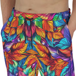 Men's Sweatpants Vibrant Colorful Leaves