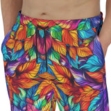 Men's Sweatpants Vibrant Colorful Leaves