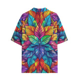Hawaiian Shirt Vibrant Colorful Leaves