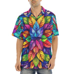 Hawaiian Shirt Colorful Kaleidoscop Leaves