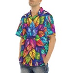 Hawaiian Shirt Colorful Kaleidoscop Leaves