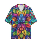 Hawaiian Shirt Colorful Kaleidoscop Leaves
