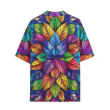 Hawaiian Shirt Colorful Kaleidoscop Leaves