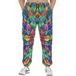 Men's Sweatpants Colorful Floral Pattern