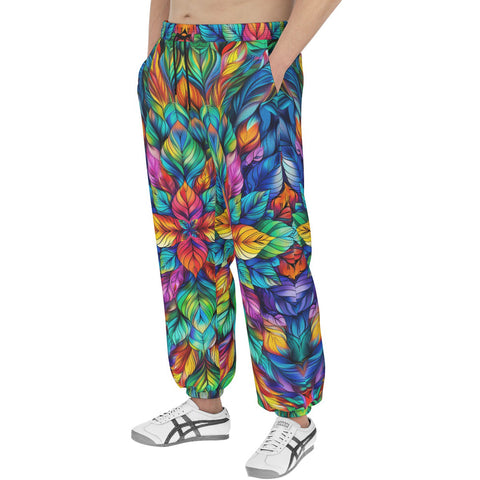 Men's Sweatpants Colorful Floral Pattern