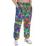 Men's Sweatpants Colorful Floral Pattern