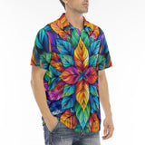 Men's Polo Shirt Colorful Floral Pattern