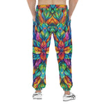 Men's Sweatpants Colorful Floral Pattern