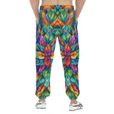 Men's Sweatpants Colorful Floral Pattern