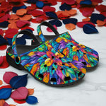 Classic Clogs Colorful Floral Pattern