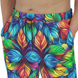 Men's Sweatpants Vibrant Rainbow Leaves