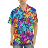 Hawaiian Shirt Colorful Leaves