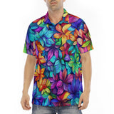 Men's Polo Shirt Colorful Leaves