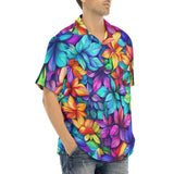 Hawaiian Shirt Colorful Leaves