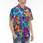 Men's Polo Shirt Colorful Leaves