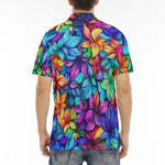 Men's Polo Shirt Colorful Leaves