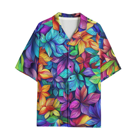 Hawaiian Shirt Colorful Leaves