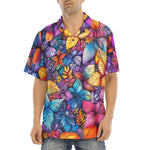 Hawaiian Shirt Vibrant Colorful Leaves
