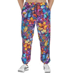 Men's Sweatpants Vibrant Colorful Leaves