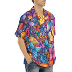 Hawaiian Shirt Vibrant Colorful Leaves
