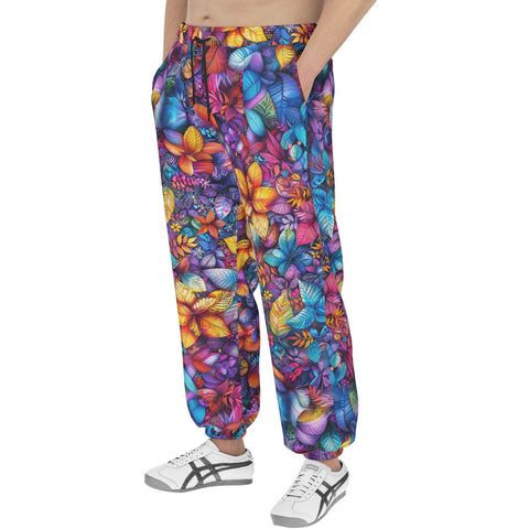 Men's Sweatpants Vibrant Colorful Leaves