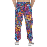 Men's Sweatpants Vibrant Colorful Leaves