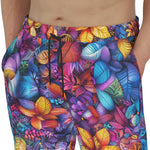 Men's Sweatpants Vibrant Colorful Leaves