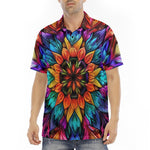Men's Polo Shirt Kaleidoscopic Vibrant Colors