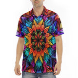 Men's Polo Shirt Kaleidoscopic Vibrant Colors