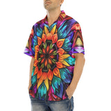 Hawaiian Shirt Kaleidoscopic Vibrant Colors