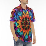 Men's Polo Shirt Kaleidoscopic Vibrant Colors