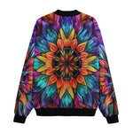 Bomber Jacket Kaleidoscopic Vibrant Colors