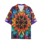 Hawaiian Shirt Kaleidoscopic Vibrant Colors