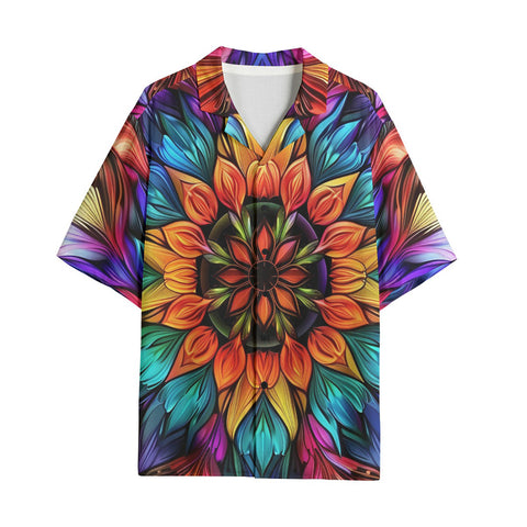 Hawaiian Shirt Kaleidoscopic Vibrant Colors