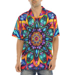 Hawaiian Shirt Vibrant Colorful Geometric Shapes