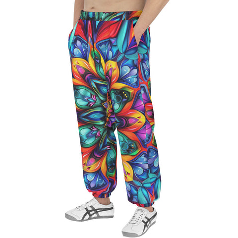 Men's Sweatpants Vibrant Colorful Geometric Shapes