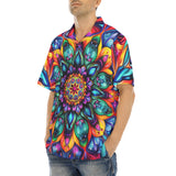 Hawaiian Shirt Vibrant Colorful Geometric Shapes