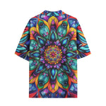 Hawaiian Shirt Vibrant Colorful Geometric Shapes