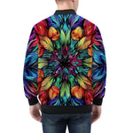 Bomber Jacket Colorful Abstract Digital Art