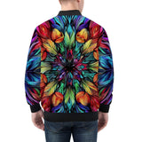 Bomber Jacket Colorful Abstract Digital Art