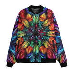 Bomber Jacket Colorful Abstract Digital Art