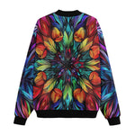 Bomber Jacket Colorful Abstract Digital Art
