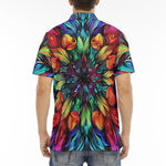 Men's Polo Shirt Colorful Abstract Digital Art