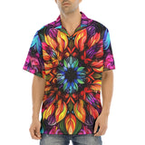 Hawaiian Shirt Rainbow Colored Flowers